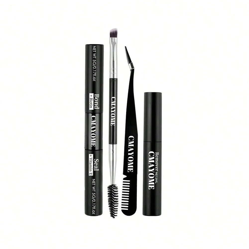 300-Cluster D-Shaped False Eyelash Tool Set Including Adhesive Tool Set And Eyelash Tweezers Extended In Sections