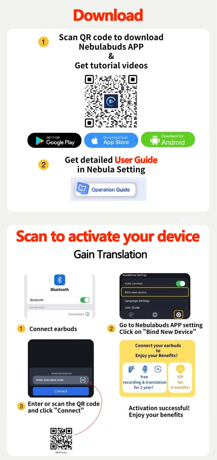 Lenovo LP49 AI Translation Headphones Wireless Bluetooth 5.4 Noise Reduction HD Call Earbuds Office Travel Real Time Translation