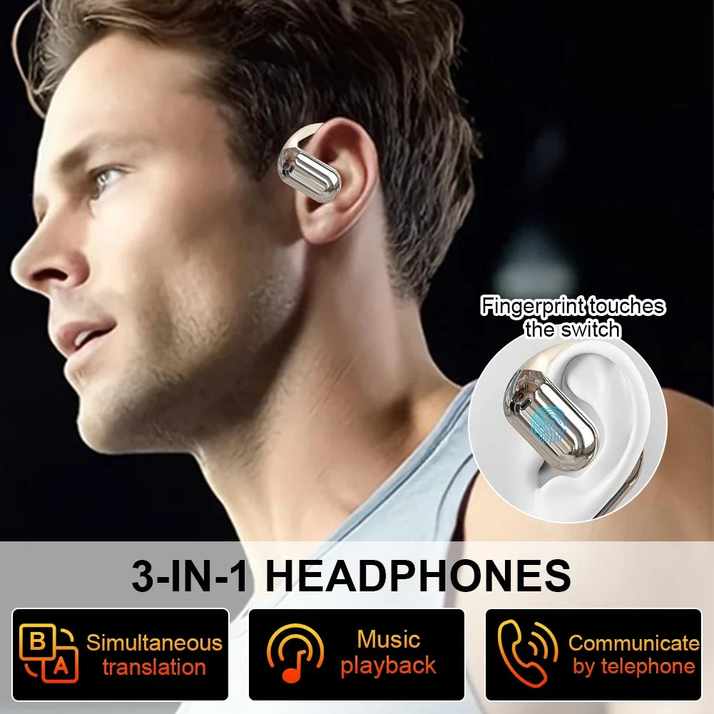 Wireless Bluetooth Translation Headphones 144 Languages Instant Translator Earbuds Headphones Smart Voice Real Time for Travel